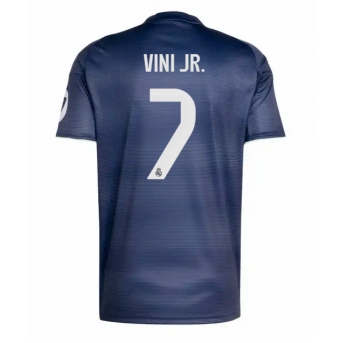 Billige Fotballdrakt Real Madrid Vinicius Junior #7 Replika Bortedrakt 2025-26 Kortermet